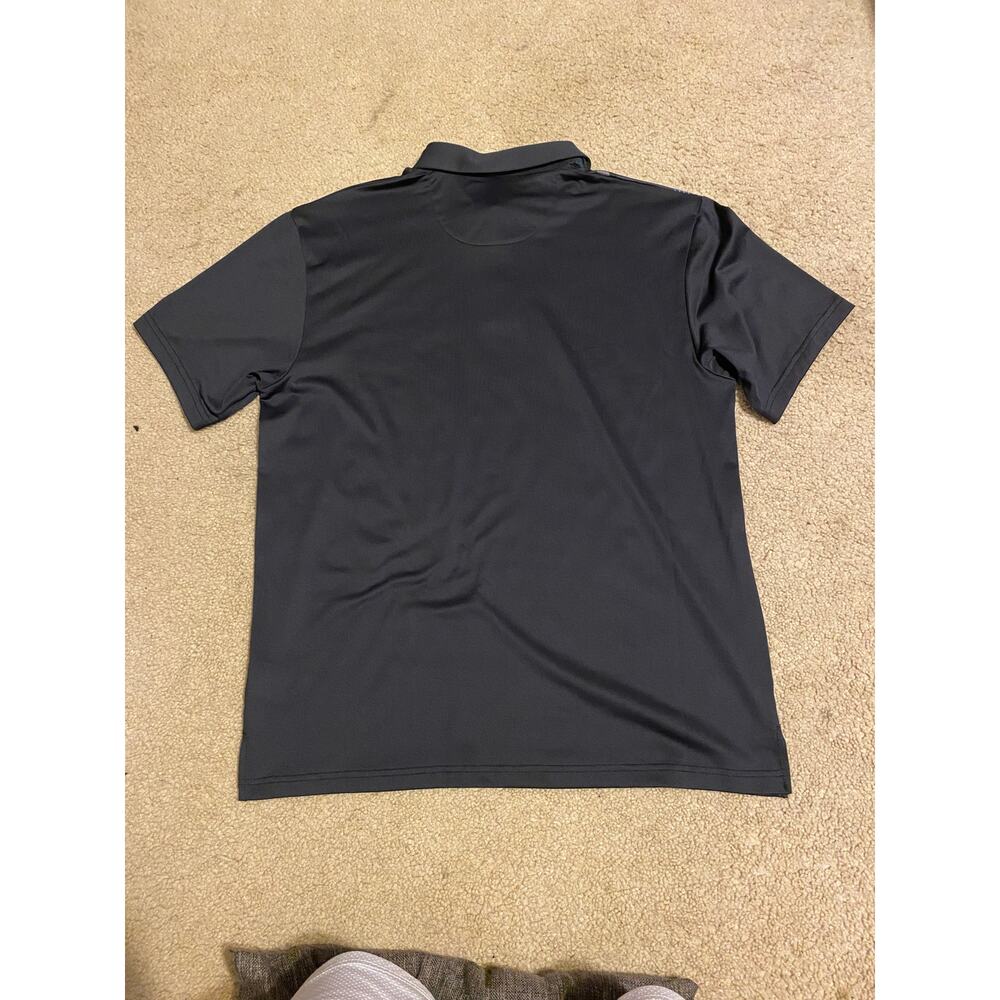 Ben Hogan Polo Men's Gray Short Sleeve Shirt UV Protection Moisture Wick Size M